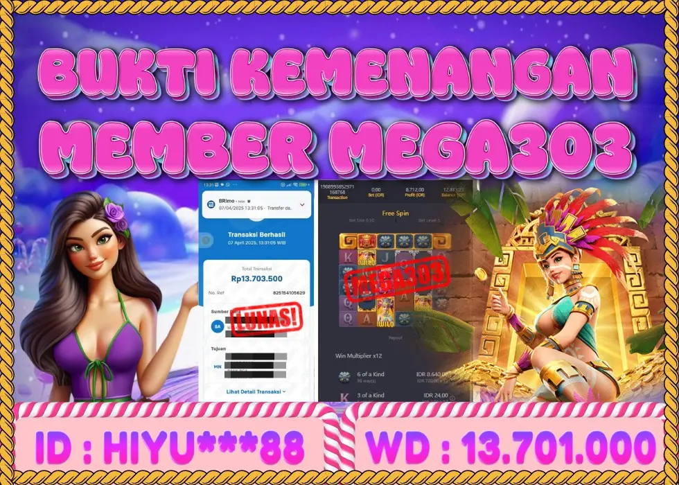 MEGA303 JACKPOT Rp 13.701.000 - LUNAS!!!
