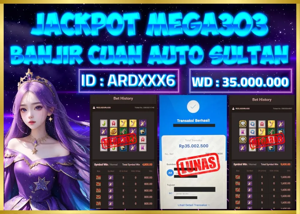 MEGA303 JACKPOT Rp 35.000.000 - LUNAS!!!