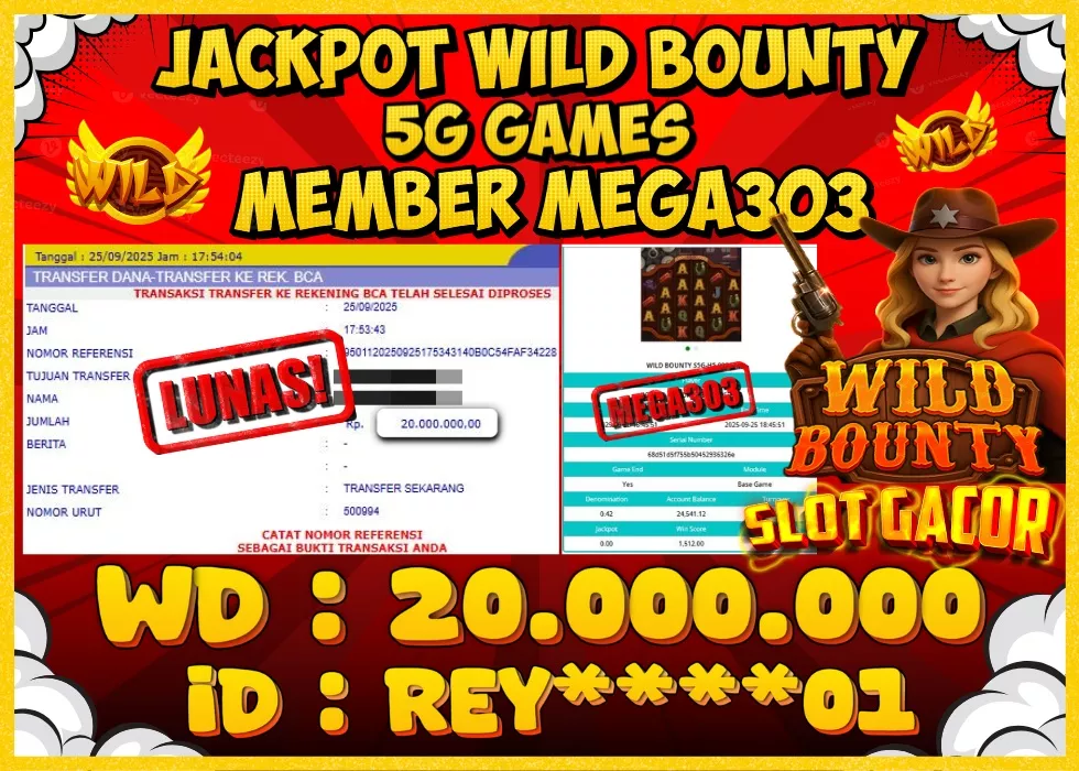 MEGA303 JACKPOT Rp 20.000.000 - LUNAS!!!