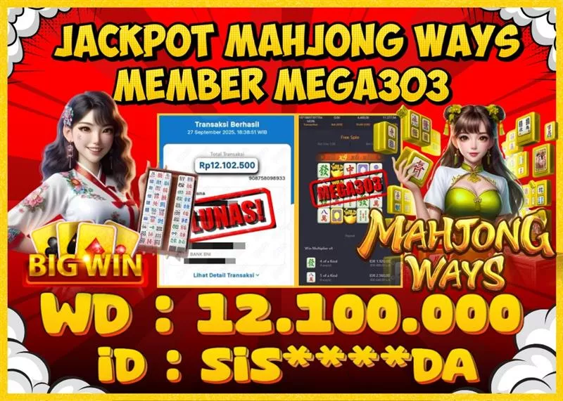 MEGA303 JACKPOT Rp 12.100.000 - LUNAS!!!