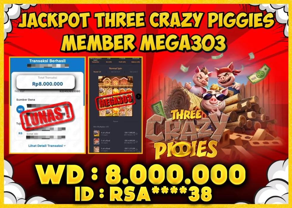 MEGA303 JACKPOT Rp 8.000.000 - LUNAS!!!