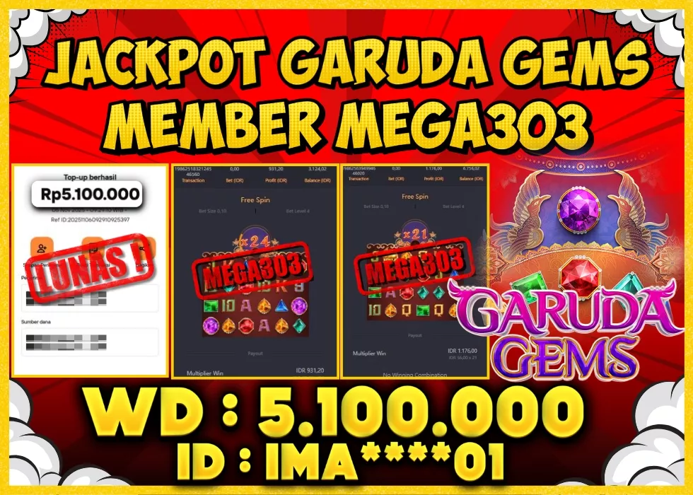 MEGA303 JACKPOT Rp 5.100.000 - LUNAS!!!