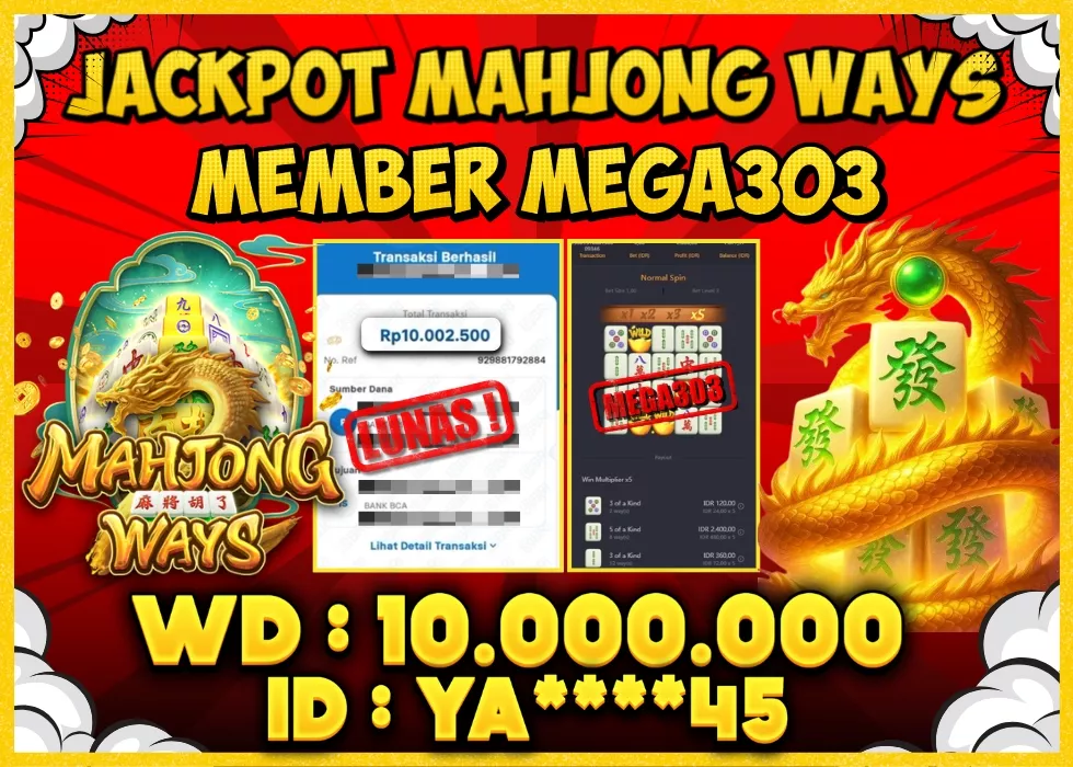 MEGA303 JACKPOT Rp 10.000.000 - LUNAS!!!