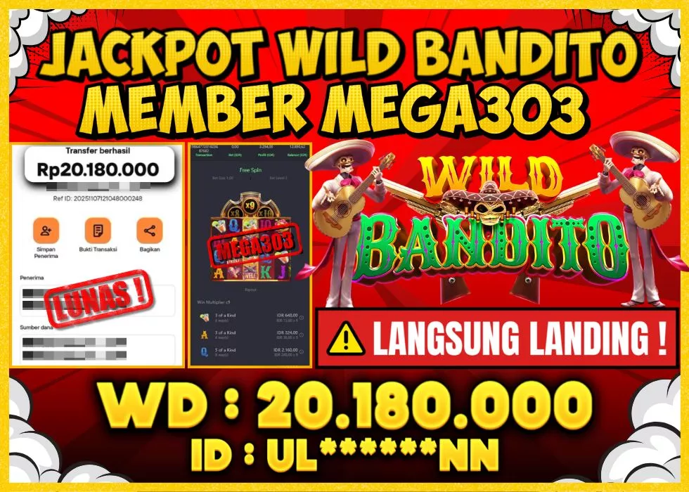 MEGA303 JACKPOT Rp 20.180.000 - LUNAS!!!
