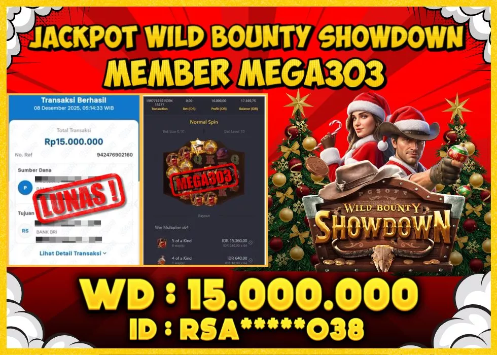 MEGA303 JACKPOT Rp 15.000.000 - LUNAS!!!