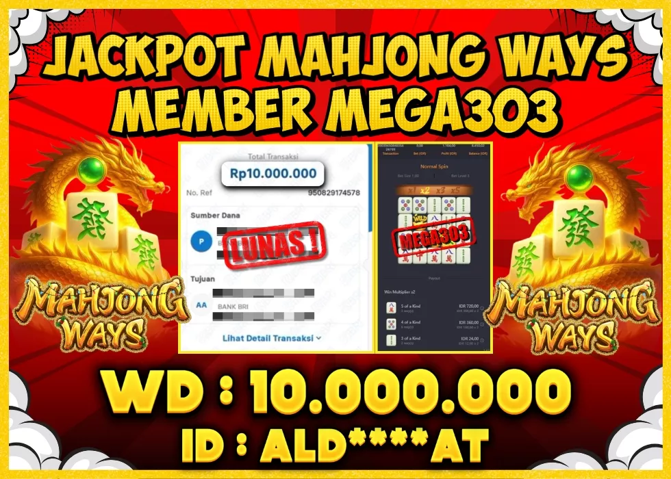 MEGA303 JACKPOT Rp 10.000.000 - LUNAS!!!