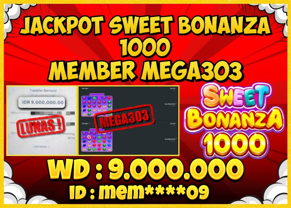 MEGA303 JACKPOT Rp 9.000.000 - LUNAS!!!