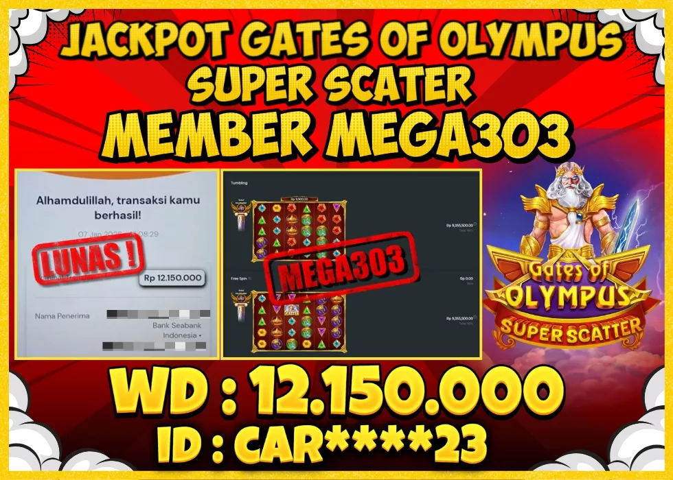 MEGA303 JACKPOT Rp 12.150.000 - LUNAS!!!