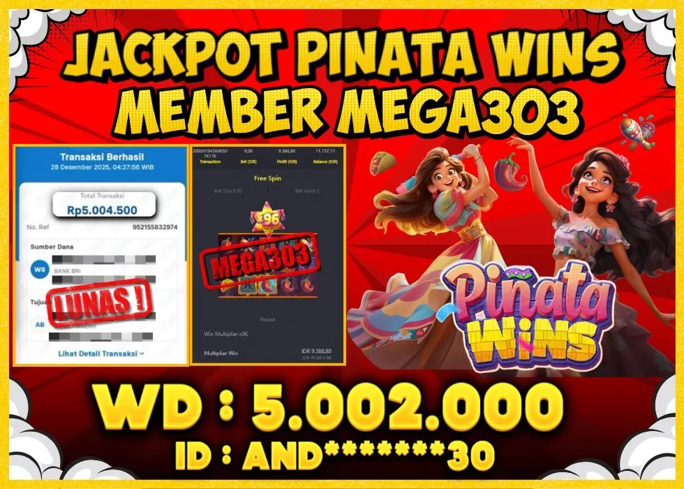 MEGA303 JACKPOT Rp 5.002.000 - LUNAS!!!