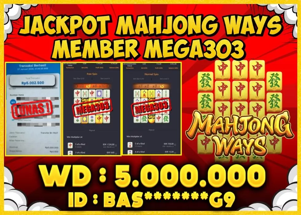 MEGA303 JACKPOT Rp 5.000.000 - LUNAS!!!