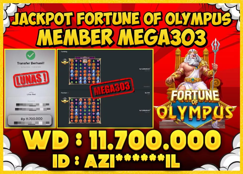 MEGA303 JACKPOT Rp 11.700.000 - LUNAS!!!
