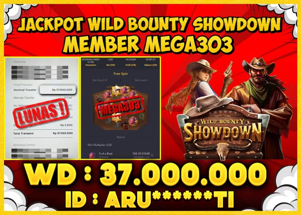 MEGA303 JACKPOT Rp 37.000.000 - LUNAS!!!