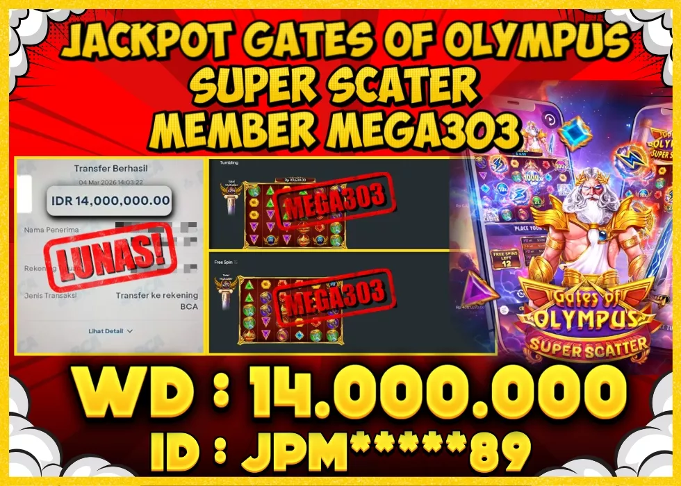 MEGA303 JACKPOT Rp 14.000.000 - LUNAS!!!