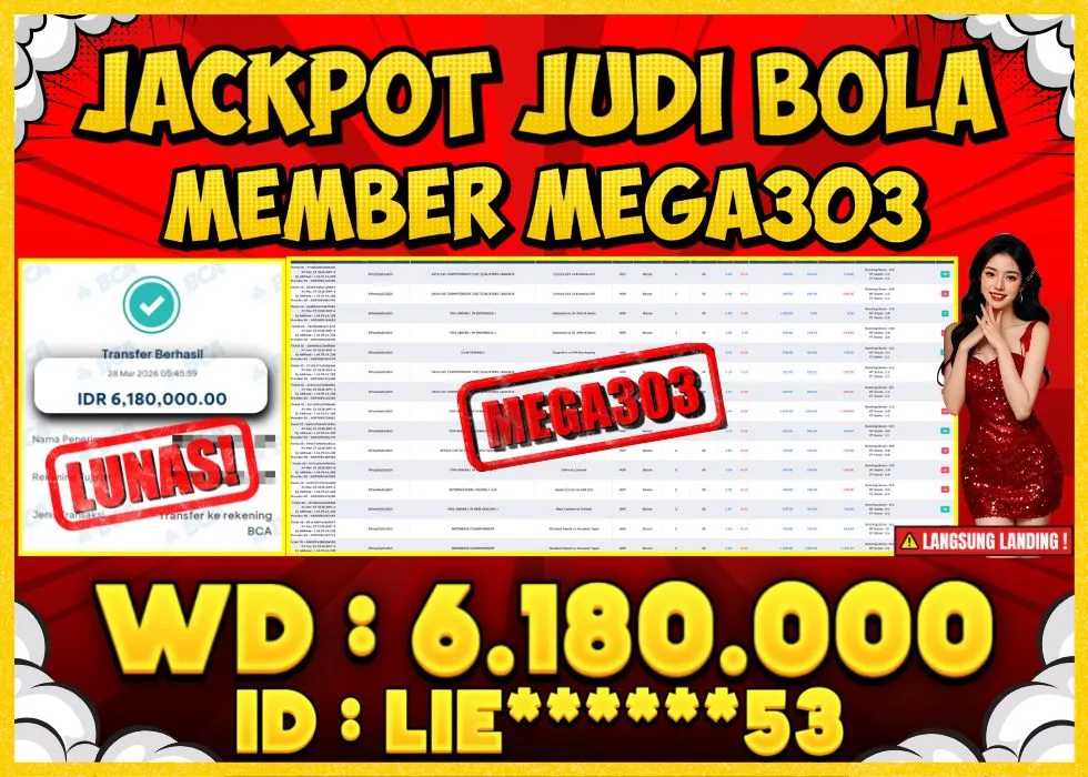 MEGA303 JACKPOT Rp 6.180.000 - LUNAS!!!