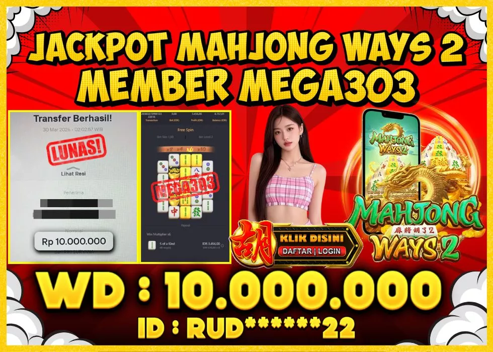 MEGA303 JACKPOT Rp 10.000.000 - LUNAS!!!