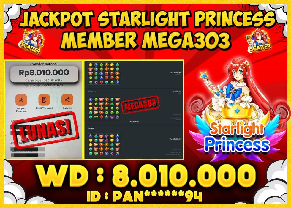 MEGA303 JACKPOT Rp 8.010.000 - LUNAS!!!