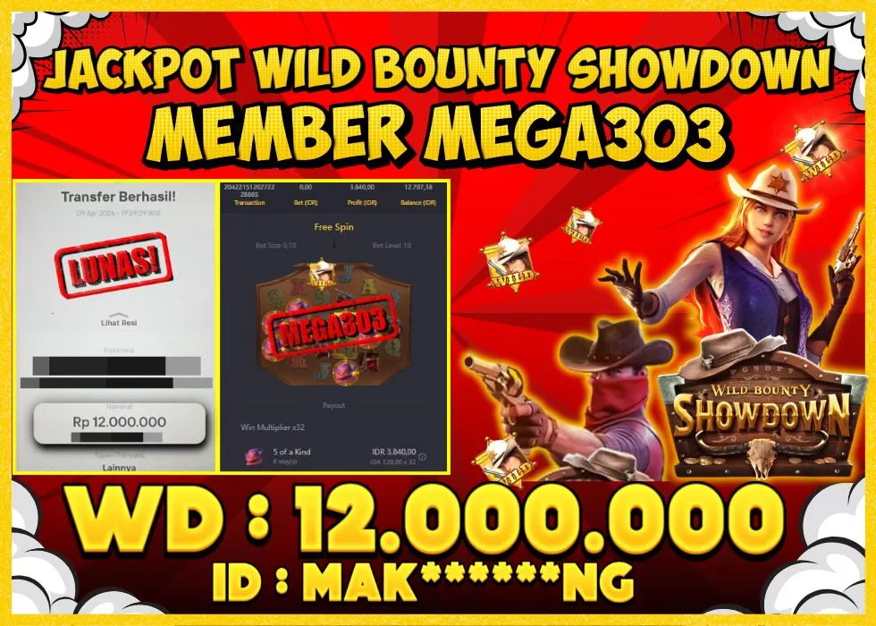 MEGA303 JACKPOT Rp 12.000.000 - LUNAS!!!