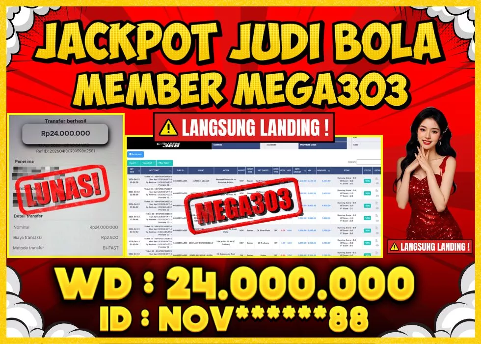 MEGA303 JACKPOT Rp 24.000.000 - LUNAS!!!