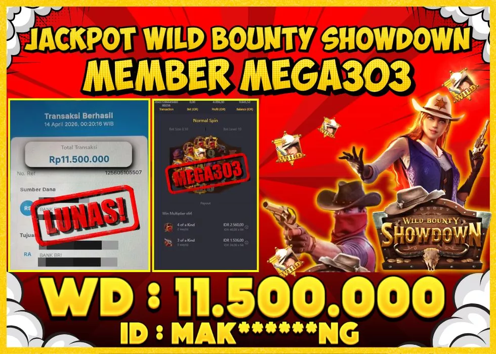 MEGA303 JACKPOT Rp 11.500.00 - LUNAS!!!